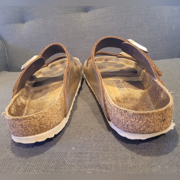 SOLD — SOLD — SOLD—-RoseGold/MetallicCopper BIRKENSTOCK Arizona Soft Footbed,38R - Picture 3 of 12